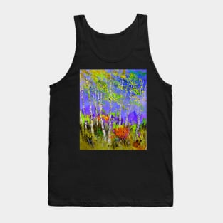 Green birch trees Tank Top